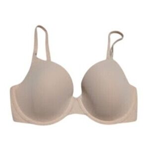 SKIMS Fits‎ Everybody T-Shirt Bra Everyday Comfort Support Nude 32D